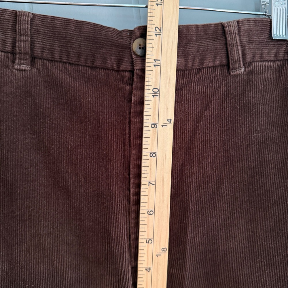 Quince Men's 34x30 Chocolate Brown Corduroy Pants READ Pleated Straight Academia - Picture 11 of 14